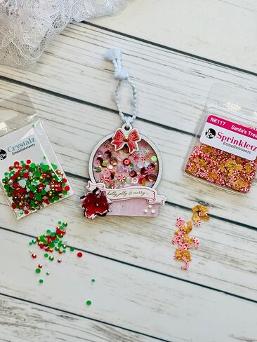 Buttons Galore Sprinkletz Polymer Clay Pieces for DIY Slime Add Ins Craft Embellishments 36 Grams 1500 Pieces - Christmas (Merry & Bright) in Saudi Arabia