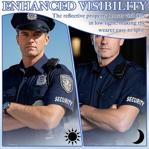4 Pcs Heat Transfer Police Reflective Police Patch Heat Press DIY Design Iron on Shirts Jacket Vest for Vest Jacket Back, Small (5.4 x 1.57 in), Large (10.3 x 3 in) in Kuwait