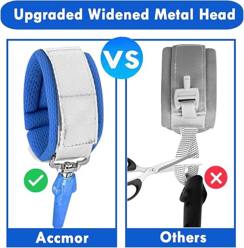 Accmor Anti Lost Wrist Link with Induction Lock, 2 Packs Upgraded Toddler Leash, Reflective Kids Wrist Leash for Baby Boys Girls, Child Walking Wristband Leash with Magnetic Unlock Design for Outdoor in Kuwait