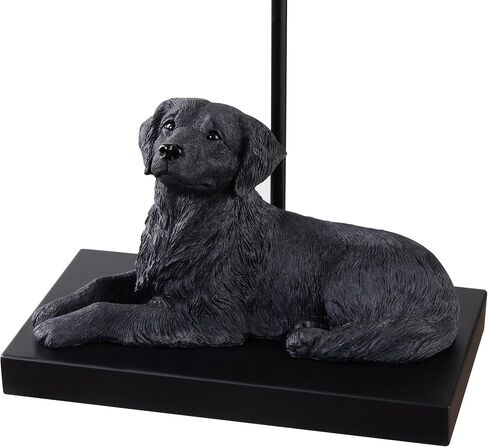YANIC Desk Lamp with Black Dog Statue, Resin Lamp for Bedroom, 3 Way Dimmable Rotary Switch, Home Décor Accents for Living Room, Office, Dormitory, Reading Room (24061) in Saudi Arabia