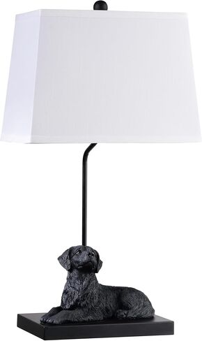 YANIC Desk Lamp with Black Dog Statue, Resin Lamp for Bedroom, 3 Way Dimmable Rotary Switch, Home Décor Accents for Living Room, Office, Dormitory, Reading Room (24061) in Saudi Arabia