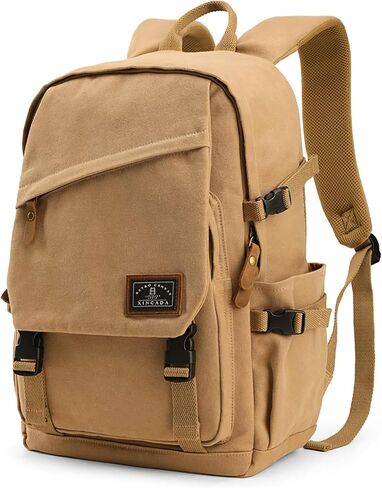 XINCADA 15.6 inch Canvas Laptop Backpack Waterproof Fashion Durable Travel backpacks Rucksack for Men&Women Backpack in Saudi Arabia