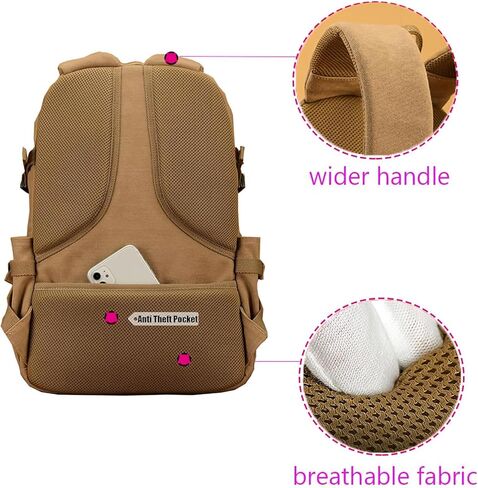XINCADA 15.6 inch Canvas Laptop Backpack Waterproof Fashion Durable Travel backpacks Rucksack for Men&Women Backpack in Saudi Arabia