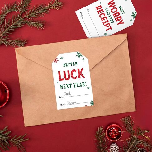 White Christmas Name Tags - Self-Adhesive Stickers, 120pcs, 6 Designs, 3x2inch, Perfect for Envelope Seals & Gift Presents in Kuwait
