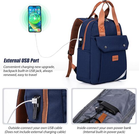 Travel Backpack with External USB Port, Durable Lightweight Backpack with One Laptop Compartment, Large backpack for Travel, College and Daily Use in Kuwait