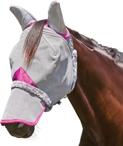 Weatherbeeta Comfitec Deluxe Deane Mesh Mask مع الأذنين والأنف ، البحرية/الأرجواني ، كوز in Kuwait