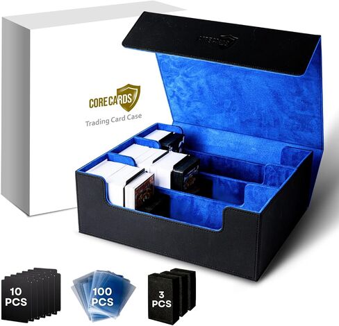 Trading Card Deck Box Storage Case - Holds 1800+ Cards, Magnetic Closure, Dividers for MTG, Yugioh, and Sports Card Collection in Saudi Arabia