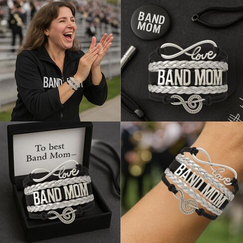 Infinity Collection Band Bracelet, Music Charm Jewelry, Marching Band Gift, Band Jewelry for Women and Teens in Kuwait