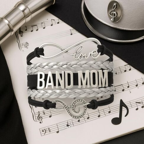 Infinity Collection Band Bracelet, Music Charm Jewelry, Marching Band Gift, Band Jewelry for Women and Teens in Kuwait