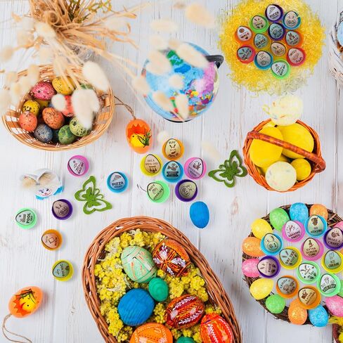36 Pcs Easter Egg Tokens Wood Egg Fillers Reward Tokens Easter Party Favors Gift for Basket Stuffers(Egg) in Saudi Arabia