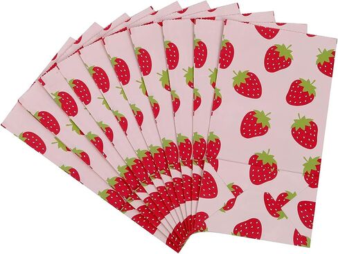 Ysmile Strawberry Favor Bag Bag Bag حقيبة هدية صغيرة من الورق الديكور عيد ميلاد للطفل 24 CT in Kuwait