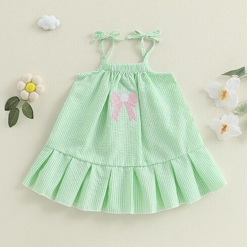 فستان بيسبول فتيات بيسبول فستان طفل سيكرسكر فستان بلا أكيام in Kuwait