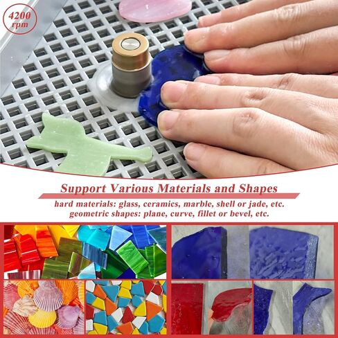 Stained Glass Grinder,Mini Portable Stained Grinder Diamond Glass Art Grinding Tool with 5/8" Diamond Grinder Bit in Saudi Arabia