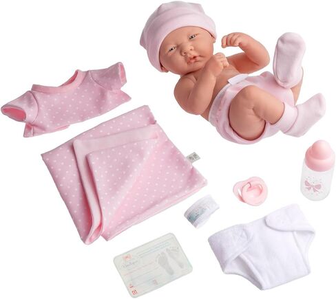 JC Toys 18541 LA Newborn Boutique 14 بوصة دمية ، 9 قطع ، فتاة حقيقية باللون الوردي in Kuwait
