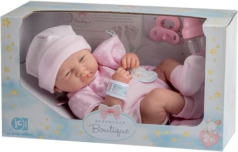 JC Toys 18541 LA Newborn Boutique 14 بوصة دمية ، 9 قطع ، فتاة حقيقية باللون الوردي in Kuwait