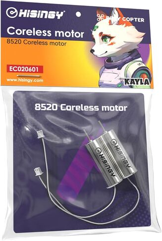 Drone Motor for Firefly Collection,8520 Coreless Motor,Brushed Motors,DIY Mini Drones,Drone Accessories(1pc Anode,1pc Cathode) (Silver) in Kuwait