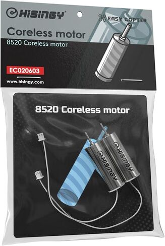 Drone Motor for Firefly Collection,8520 Coreless Motor,Brushed Motors,DIY Mini Drones,Drone Accessories(1pc Anode,1pc Cathode) (Silver) in Kuwait