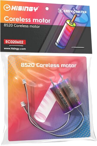 Drone Motor for Firefly Collection,8520 Coreless Motor,Brushed Motors,DIY Mini Drones,Drone Accessories(1pc Anode,1pc Cathode) (Silver) in Kuwait
