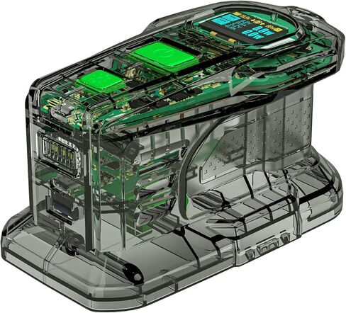 SYMIK 100W Charger & 145W Power Source for Ryobi 18V Batteries, Advanced Two-Way Charger & Portable Power Source w/OLED Screen for Ryobi 18 Volt Lithium-Ion, 2 USB-C & 1 USB-A Port, LED Task Light in Kuwait