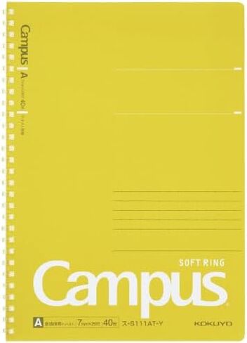 KOKUYO Campus Soft Ring Notebook, Semi-B5, A 7mm Dot Ruled, 29 Lines, 40 Sheets, Pink, Japan Import (SU-S111AT-P) in Kuwait