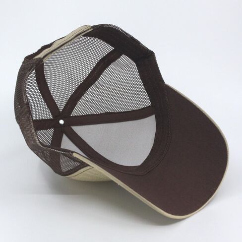 The Vintage Year Plain Two Tone Cotton Twill Mesh Adjustable Trucker Baseball Cap in Kuwait