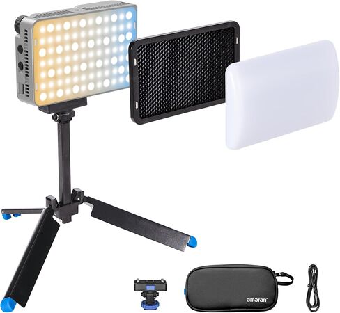 Amaran Ace 25x Kit, Pocket Bi-Color LED Light: Boost Mode Up to 32W, Bi-Color Mini Video Light (2,700-6,500K), 1,600 Lux@1m, 4,500mAh Battery with PD Fast Charging for Mobile Creators (Green) in Saudi Arabia