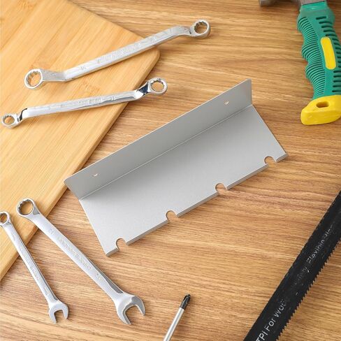 2 Pcs Air Tool Holder Pneumatic Rack Air Tool Metal Hanger Air Tool Storage Rack Air Tool Holder Organizer for Enclosed Trailer Garage Shop Garage, Holds up to 10 Air Tools, Silver in Saudi Arabia