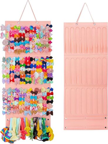 Hair Bow Holder Organizer For Girls Hanging Bow Holder For Girls Hair Accessories Storage Organizer For Headbands, Hair Clips, Hair Ties, Scrunchies (Without Hair Bows) (gray) in Kuwait