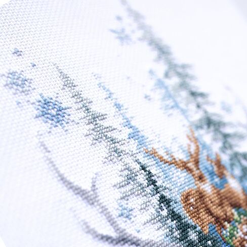 Wizardi Counted Cross-Stitch Kit Winter Forest Spirit 200-017 Magic Needle in Saudi Arabia