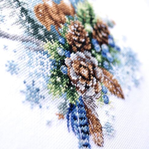 Wizardi Counted Cross-Stitch Kit Winter Forest Spirit 200-017 Magic Needle in Saudi Arabia