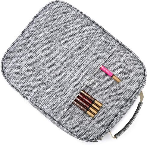 YOUNGCOL Colored Pencil Case Holder - Hold 250 Pencils or 170 Gel Pens with Zipper Closure Pen Storage,Gray in Saudi Arabia