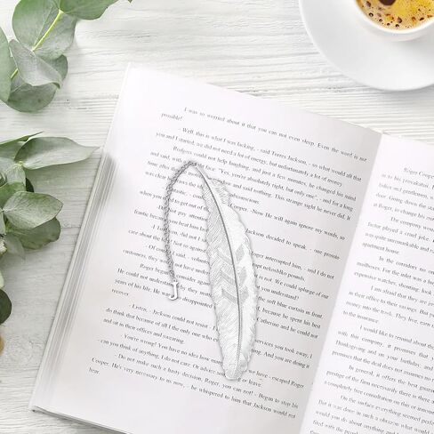 Metal Bookmark Feather Bookmarks for Women Men Book Lovers Book Marks for Reading Women Initial Bookmark J Teacher Appreciation Gifts Mothers Day Birthday Gifts for Reader Teacher Daughter Coworkers in Kuwait