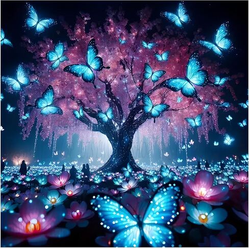 Skyboda Diamond Painting Kits for Adults, DIY Life of Tree Diamond Art Kits Full Round Drill Gem Art Diamond Crafts for Home Wall Art Decor 12×16inch in Saudi Arabia