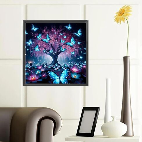 Skyboda Diamond Painting Kits for Adults, DIY Life of Tree Diamond Art Kits Full Round Drill Gem Art Diamond Crafts for Home Wall Art Decor 12×16inch in Saudi Arabia