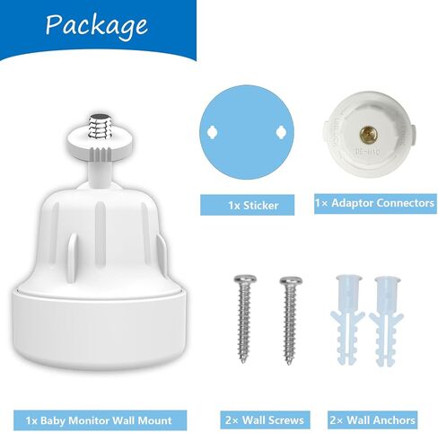 Baby Monitor Wall Mount Compatible with Hellobaby, Nooie, iFamily, OKAIDI, ANMEATE, Blemil and Baby Cameras with 1/4 Thread Connection, Adjustable Angle-Easy to Install (Camera Not Included) in Kuwait