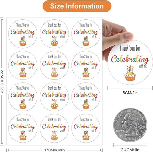 Mermaid Thank You Stickers 2 Inch Thank You for Making My Party A Splash Stickers, 60Pcs Round Mermaid Birthday Sticker for Envelope Seal Birthday, Baby Shower Party Favors in Saudi Arabia
