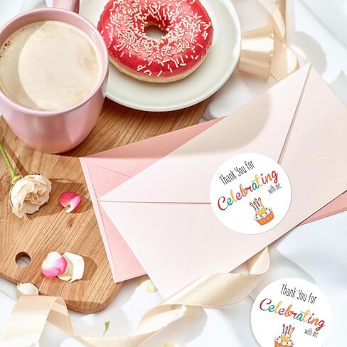 Mermaid Thank You Stickers 2 Inch Thank You for Making My Party A Splash Stickers, 60Pcs Round Mermaid Birthday Sticker for Envelope Seal Birthday, Baby Shower Party Favors in Saudi Arabia