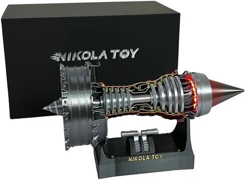 Gift Box Limited Edition TR900 Turbofan Engine Model, 1:20 Scale Turbojet Aircraft Engine, 3D Printed Mechanical Science Education Toy for Aviation Enthusiasts (Gift Set) in Saudi Arabia