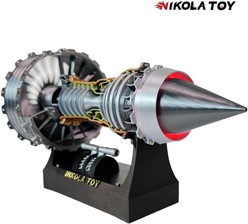 Gift Box Limited Edition TR900 Turbofan Engine Model, 1:20 Scale Turbojet Aircraft Engine, 3D Printed Mechanical Science Education Toy for Aviation Enthusiasts (Gift Set) in Saudi Arabia