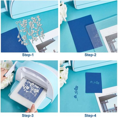 UNICRAFTALE 9Pc Nature Plants Theme Cutting Dies Metal Flowers Leaves Tree Template Stainless Steel Reusable Cutting Dies Drawing Stencils Tool for Stencil Bookmark Dot Journal Stencil in Kuwait