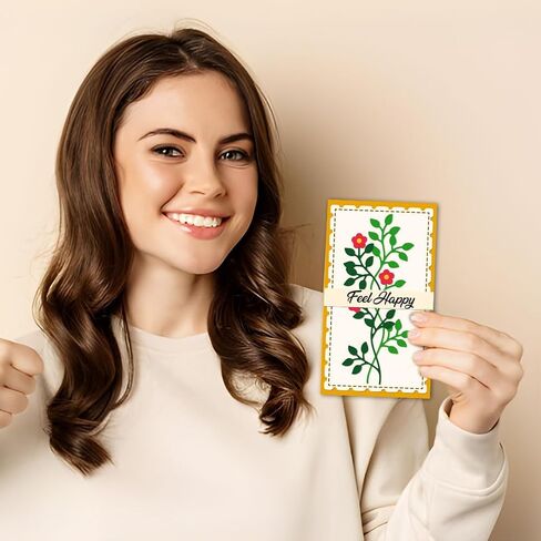 UNICRAFTALE 9Pc Nature Plants Theme Cutting Dies Metal Flowers Leaves Tree Template Stainless Steel Reusable Cutting Dies Drawing Stencils Tool for Stencil Bookmark Dot Journal Stencil in Kuwait