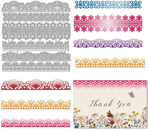 UNICRAFTALE 9Pc Nature Plants Theme Cutting Dies Metal Flowers Leaves Tree Template Stainless Steel Reusable Cutting Dies Drawing Stencils Tool for Stencil Bookmark Dot Journal Stencil in Kuwait