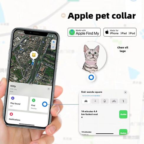 تعقب الكلاب Cat Tracker ، متعقب ماء لـ Pet Only iOS ، طوق تتبع مواقع الأجهزة المضادة للحيوانات الأليفة ، يعمل في جميع أنحاء العالم مع أي طوق ، ولا توجد رسوم أخرى ، ابحث عن تعقب بلدي (أسود) in Kuwait