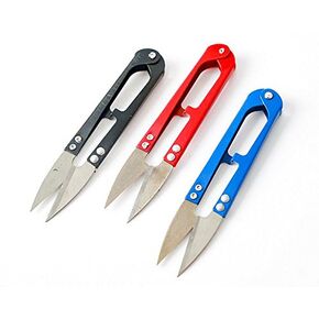 WOIWO 3 Pcs U Sewing Scissors Mini Small Snips Trimming Nipper - Great for Stitch, DIY Supplies