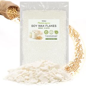 TRINIDa Soy Wax Flakes, Premium Natural Candle Wax 10LB, 100% Soy Wax for Candle Making from Organic Farm, No Additives, Harmless and Pure