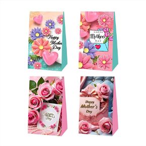 12pcs Happy Mother's Day Party Favor Gift Bags Goodie Bags,Happy Mother's Day Party Supplies for Kids Decorations