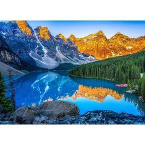 500 قطعة ألغاز للبالغين - الألغاز بانوراما - Moraine Lake Sunrise - من قبل المصور بيلي