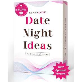 42 Scratch Off Date Date Night Ideas - Edición en Español - الذكرى السنوية للزوجين المتزوجين حديثًا ، هدايا بطاقات المواعدة الرومانسية المضحكة للأزواج/صديقها/صديقة/له.