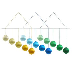 Silk Gobbi Montessori Visual Mobile Sensory Education Material (Yellow)