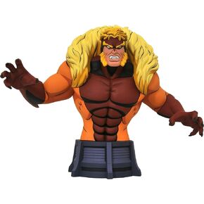 Diamond Select Toys Marvel Animated X-Men: Sabretooth Bust ، متعدد الألوان ، 6 بوصات